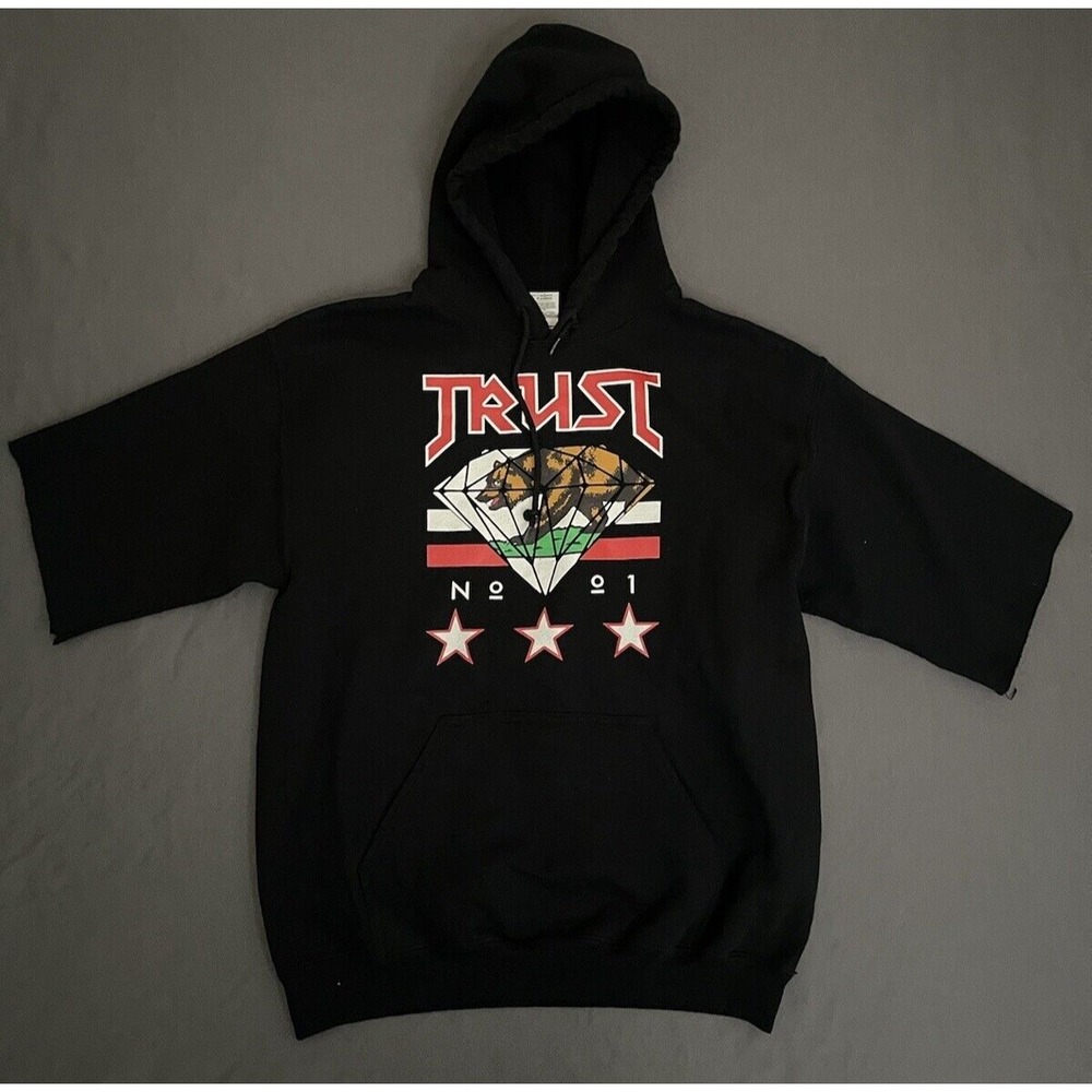California Diamond‎ Bear Mens Size Medium Hoodie 3/4 Sleeve Lounge Sweater